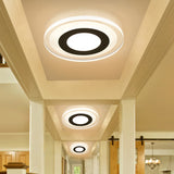 Sleek Led Ceiling Light With Acrylic Shade For Narrow Spaces