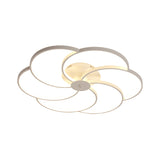 Modern Flushmount Floweret Led Ceiling Light Fixture 18/21.5/32 Metal Design In Warm/White - Bedroom