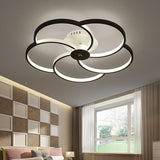 Modern Flushmount Floweret Led Ceiling Light Fixture 18/21.5/32 Metal Design In Warm/White - Bedroom