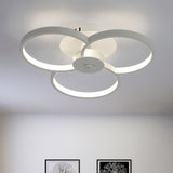 Modern Flushmount Floweret Led Ceiling Light Fixture 18/21.5/32 Metal Design In Warm/White - Bedroom