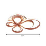 Modern Acrylic Flower Ceiling Light Fixture For Living Rooms - Flush Mount