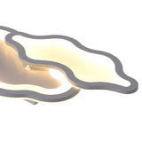 Cloud-Themed Ceiling Light Fixture For Kindergarten - Grey Flush Mount Acrylic Design
