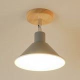Modern Pink & Orange Ceiling Light: Stylish Semi-Flush Mount For Corridor Grey