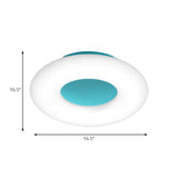 Doughnut Cartoon Flush Mount Ceiling Light For Kindergarten
