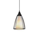 Rustic Iron Ceiling Hanging Lamp - Cone/Oval/Globe Shape With 1 Light Black | Dining Room Lighting