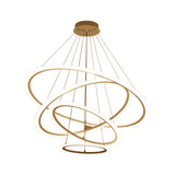Minimalist Acrylic White Led Pendant Chandelier - Circular 2/3/4-Tier Ceiling Hang Light For Dining
