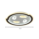 Kids Led Black Ceiling Light With Cloud Design For Baby Room And Hallway