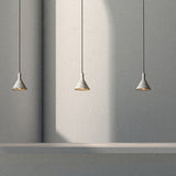 Terrazzo Pendant Light Fixture: Black/White Conical Nordic Design - Hanging Lamp Kit For Tables