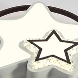 Modern Led Acrylic Star Flushmount Ceiling Light - White Flush Mount For Bedrooms