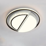 Modern Led Acrylic Star Flushmount Ceiling Light - White Flush Mount For Bedrooms