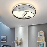 Modern Led Acrylic Star Flushmount Ceiling Light - White Flush Mount For Bedrooms / C