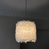 Pink & White Feather Pendant Lamp - Nordic Style