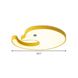 Childrens Led Dolphin Panel Ceiling Light For Lovely Cartoon Bedroom Decor