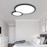 White Acrylic Led Snowman Ceiling Lamp For Retail Stores Black / Warm