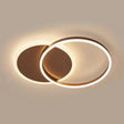 2/3/5 - Light Flush Ceiling Light With Brown Acrylic Shade - Warm/White For Living Room 2 / Warm