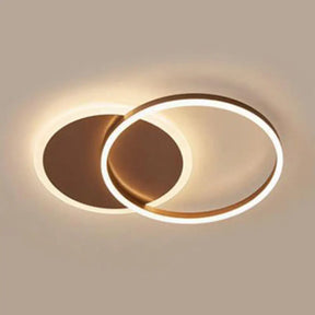 2/3/5 - Light Flush Ceiling Light With Brown Acrylic Shade - Warm/White For Living Room 2 / Warm