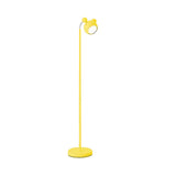 2-In-1 Macaron Loft Metal Floor Light For Living Room And Study Modern Head Mouse Design Yellow