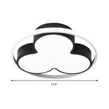 Flower Ceiling Mount Led Light For Child Bedroom - Nordic Style Acrylic Lamp