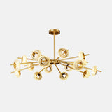 Brass Handmade Crystal Ring Chandelier 8/12/16 Lights Pendant For Living Room Ceiling