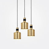 Minimalist Metal Cylinder Ceiling Light With Pierced Design - 1 Head Pendant For Bedside Drop
