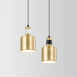Minimalist Metal Cylinder Ceiling Light With Pierced Design - 1 Head Pendant For Bedside Drop White