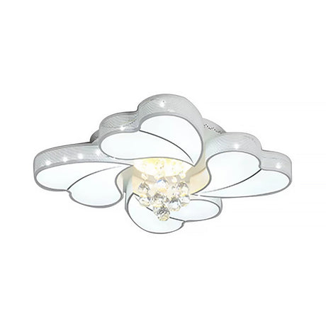 Vintage Crystal Ball Led Ceiling Lamp - Chic Heart Design Bedroom Décor