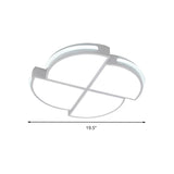 Minimalistic Acrylic Ceiling Light Fixture With Windmill Shade For Balcony - Flush Mount Fixtures