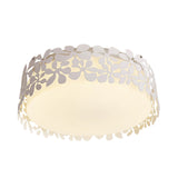 White Nordic Acrylic Flushmount Light For Circle Kid Bedroom Ceiling
