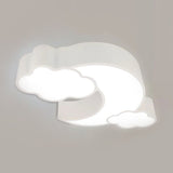 Cloudy Acrylic Flush Mount Ceiling Light For Classroom Or Childs Bedroom
