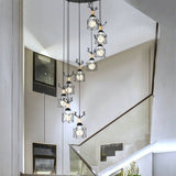 Modernist Black Hexagon Cage Pendant Lamp With Spiral Metal Design