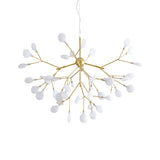 Modern Acrylic Branching Ceiling Chandelier In Gold Led Pendant Light For Dining Room