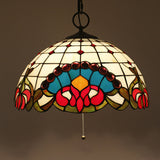 Victorian 3-Light Black Glass Pendant Chandelier- Bowl Cut Design For Dining Room Ceiling