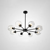 Nordic Gradient Glass Pendant Light With Dimpled Finish - Ideal For Living Room