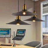 Industrial Black Single Bulb Pendant Light For Dining Room - 8.5 10 12 Width Options /