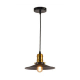 Industrial Black Single Bulb Pendant Light For Dining Room - 8.5 10 12 Width Options