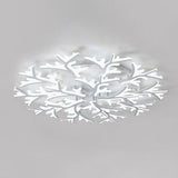 Minimalist White Snowflake Led Flush Mount Lighting For Living Room 15 /