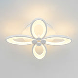 Modern Acrylic Led Semi Flush Mount Ceiling Light - Ideal For Living Room 4 / White