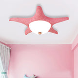 Nordic Stylish Starfish Kids Flush Mount Ceiling Light Fixture