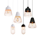 Modern Geometric Metal Pendant Light Fixture In Nordic Style For Restaurants