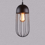 Modern Geometric Metal Pendant Light Fixture In Nordic Style For Restaurants Black / C