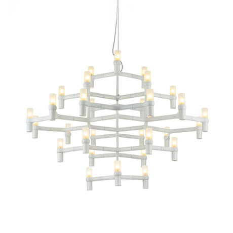 Modern Nordic Led Chandelier Lamp - Multi Layered Black/Silver/White Living Room Hanging Light