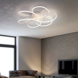Modern Led Flower-Shaped Acrylic Flush Mount In White/Warm Light - 3 Sizes Available White / 23.5