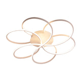 Modern Led Flower-Shaped Acrylic Flush Mount In White/Warm Light - 3 Sizes Available