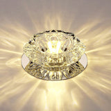 Blossom Crystal Flush Mount Led Ceiling Light For Entryway