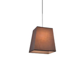Modern Nordic Trapezoid Fabric Pendant Lamp - 1 Light White/Black/Coffee 8/11 Wide