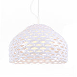Dome Pendant Light: Contemporary Resin Hanging Lamp For Dining Room White/Black Fixture