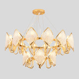 Postmodern Metal Chandelier With Rhombus Crystal Shade For Living Room Ceiling Lighting Gold / 2