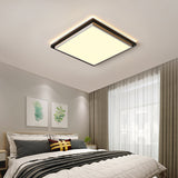 Ultra Thin Acrylic Led Flush Light - Wide Bedroom Ceiling Fixture In Warm/White (18/21.5/35.5)