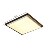 Ultra Thin Acrylic Led Flush Light - Wide Bedroom Ceiling Fixture In Warm/White (18/21.5/35.5)