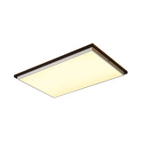 Ultra Thin Acrylic Led Flush Light - Wide Bedroom Ceiling Fixture In Warm/White (18’/21.5’/35.5’)